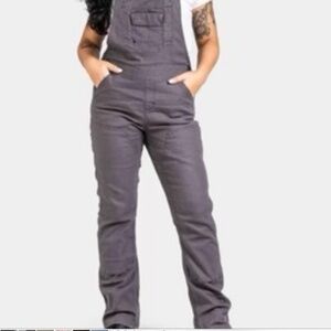 Dovetail Freshley Overalls Gray Canvas 12/32